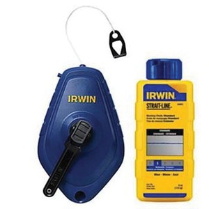 Irwin Tools 1932883 Fast Retrieve Large Capacity Chalk Line Reel Kit 100-ft  Blue Strait-Line® Speedline™