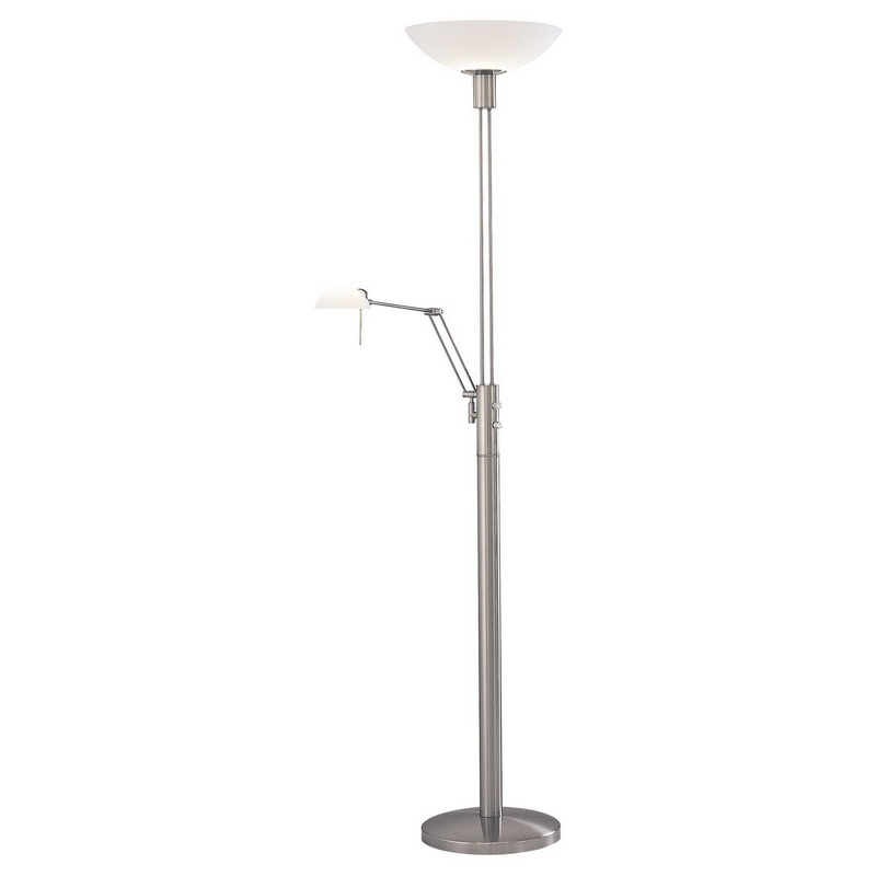 George Kovacs P257-084 Modern 1-Light Floor Lamp With Reading Lamp