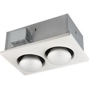 Nutone 164 Type Ic Two Bulb Ceiling Heater With Fan 120 Volt 4 5