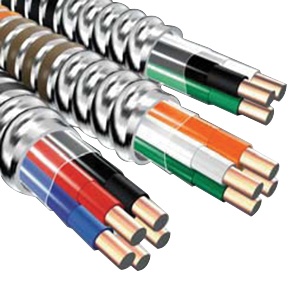 100 ft MC 12//2 with Ground Copper Electrical wire METAL CLAD