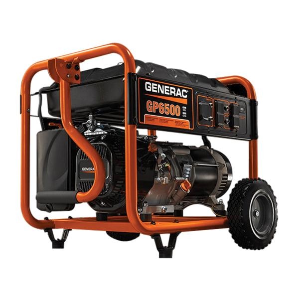 Generac 5940 Gp6500 Series Portable Generator 3600 Rpm 6500 Watt 9318