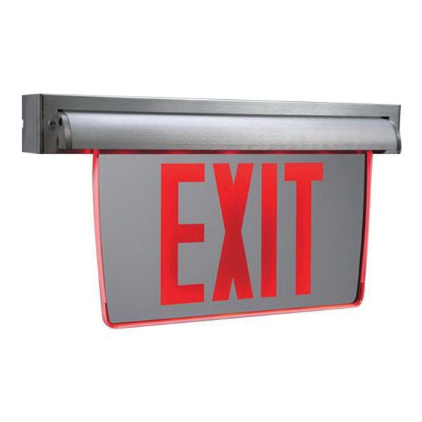 Hubbell Lighting CELS2RNE Surface Mount LED Edge-Lit Emergency Exit ...