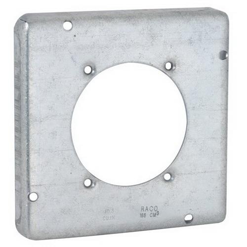 Raco 888 Pre-Galvanized Steel Exposed Work Cover 4-11/16-Inch x 4-11/16 ...