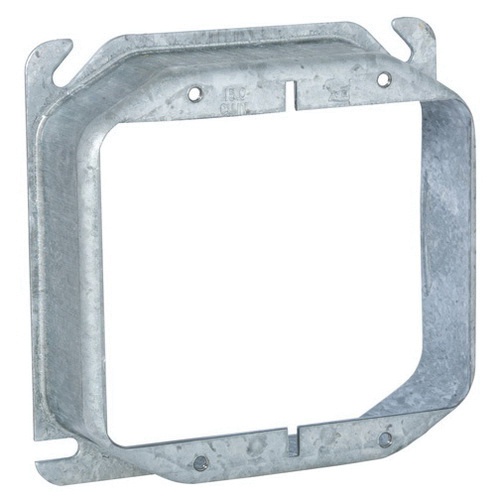 Raco 781 Pre-Galvanized Steel 2-Gang Drawn Metallic Device Cover 4-Inch ...