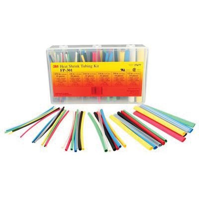 3m Fp301 3 32 To 1 2 Assrted 5 Single Wall Thin Heat Shrink Tubing Fp 301 Assorted Size Kit 48 Inch Flexible Polyolefin