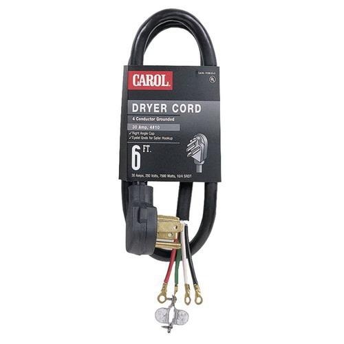 Carol 05654.63.10 4-ft 3W Dryer Cord