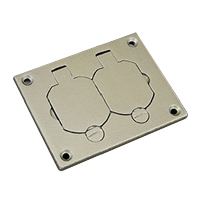 Wiremold 828R-TCAL-NK Powder Coated Aluminum Duplex Cover Plate 4.31 ...