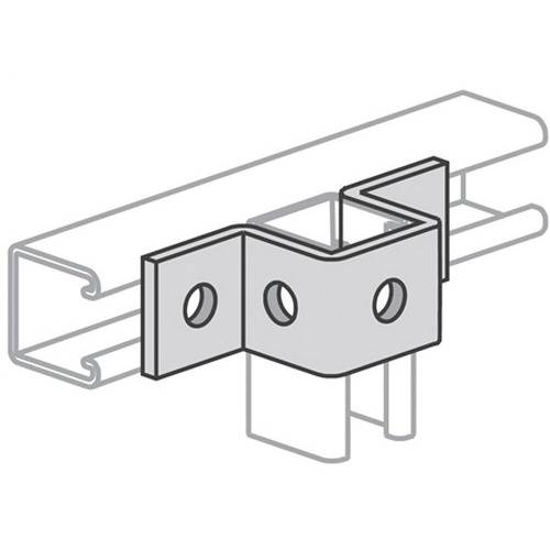 Power Strut PS613EG Electrogalvanized Steel 5Hole USupport