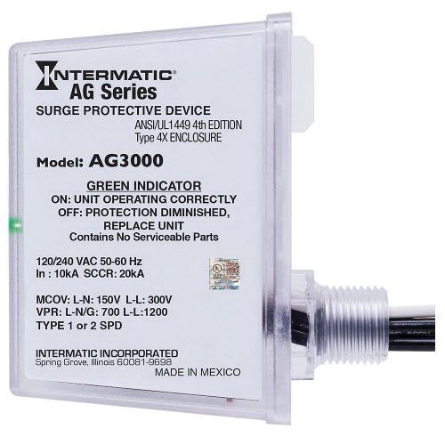 Intermatic Ag3000 1 Phase Ag Series Surge Protective Device 120 240 Volt Ac