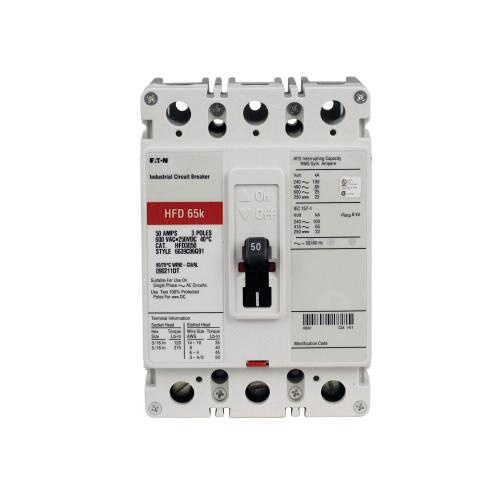 Eaton Hfd3225 Panel Mount Type Hfd Molded Case Circuit Breaker 3 Eaton Hfd3225 Panel Mount Type Hfd Molded Case Circuit Breaker 3 Pole 225 Amp