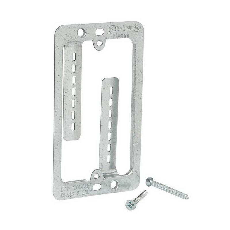 B-Line BB10L Pre-Galvanized 1-Gang Cover Plate Mounting Bracket ...