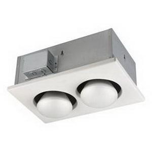Nutone 9422P Type IC Two-Bulb Ceiling Heater 120-Volt 4.3-Amp White Broan®