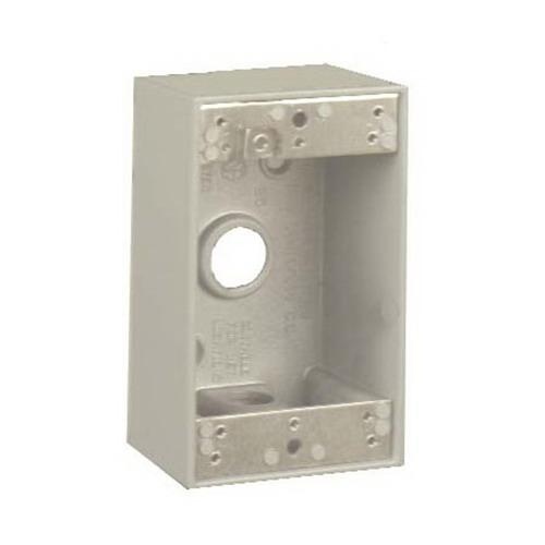 Mulberry 30203Z Powdered Die Cast Aluminum 1-Gang Weatherproof Outlet ...