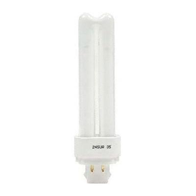 GE Lighting 97596 T4 Compact Fluorescent Lamp 13 Watt 4-Pin G24q-1 Base 900 Lumens 82 CRI 3500K Ecolux Double Biax