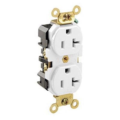 Leviton 5362-W Industrial Specification Grade Extra Heavy-Duty Straight ...