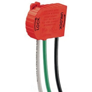 Leviton MSTWL-R Polycarbonate Housing Solid Brass Contact 3-Wire 2-Pole ...