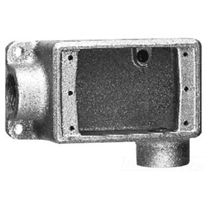 Crouse-Hinds FDL2 Electrogalvanized Feraloy® Iron Alloy 1-Gang Deep FD ...