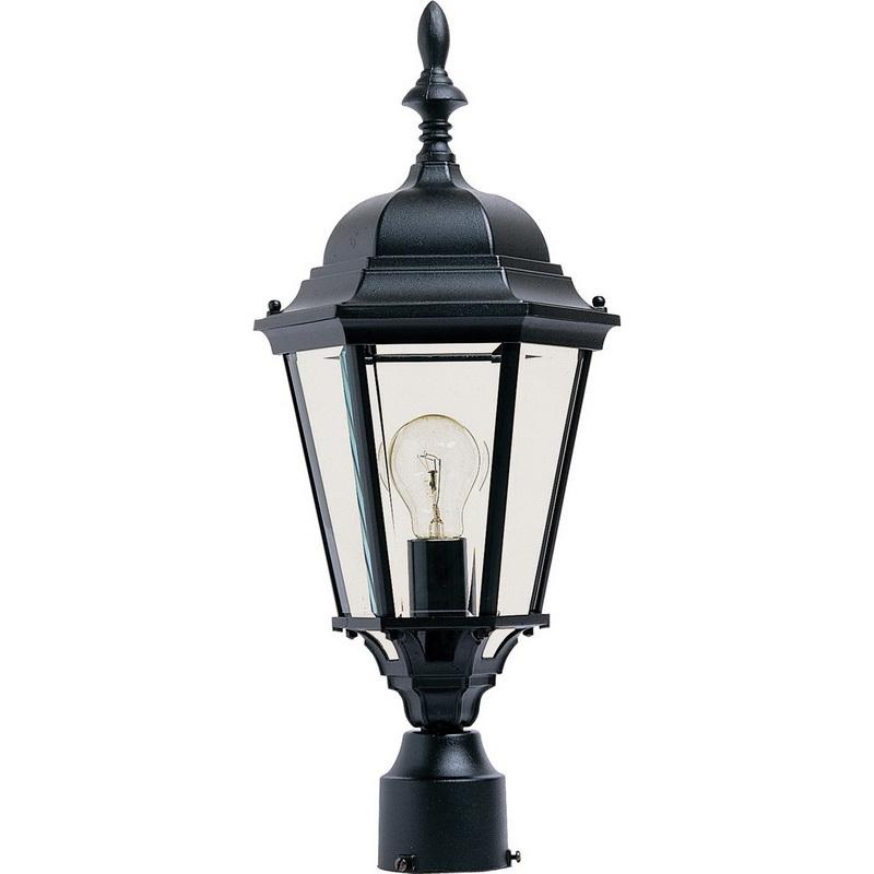 Maxim 120 in. Black Outdoor Light Post Maxim 120 in. Black Outdoor Light Post