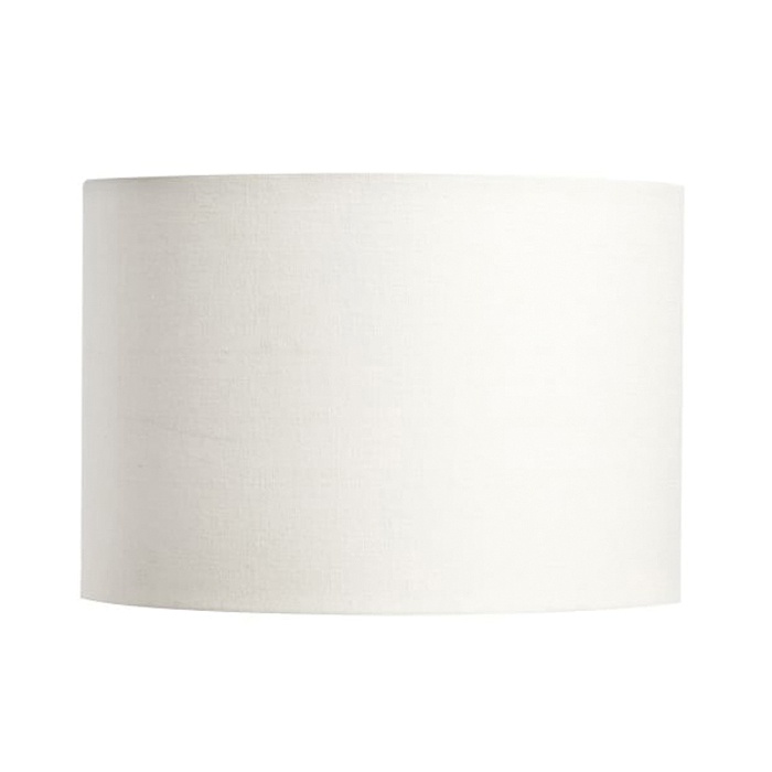 15x17x19 Wht Linen Fabric Drum Lamp Shade 15 Inch X 17 19 White