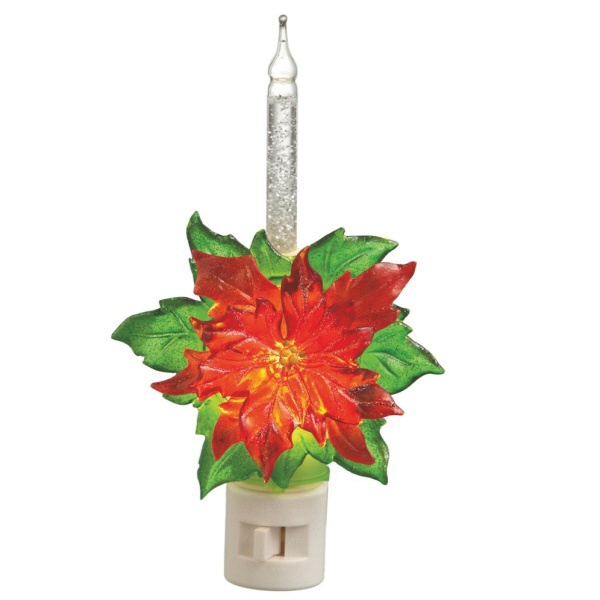 poinsettia night light