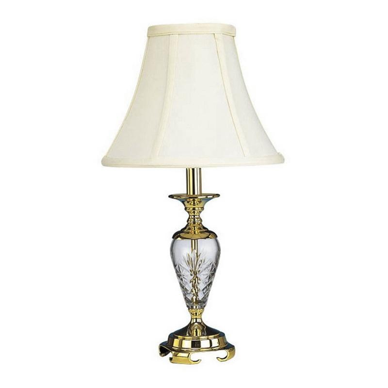 Litemaster T5016PB-SL 1-Light Table Lamp 100-Watt Polished Brass Olivia ...