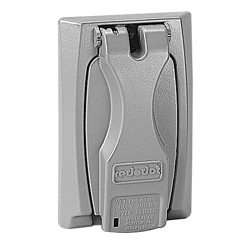Thomas Betts Dccu Br Universal Flip Lid 1 Gang Weatherproof Receptacle Cover 4 75 Inch X 3 13 224 Cast Zinc Bronze Red Dot