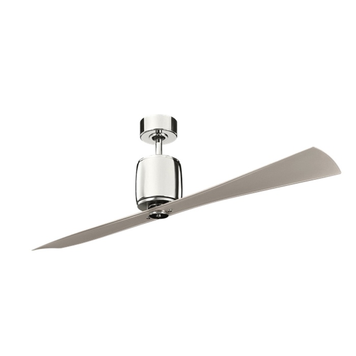 Kichler 300160pn Ceiling Fan 60 Inch 2 Blade 6 Speed Polished Nickel Ferron