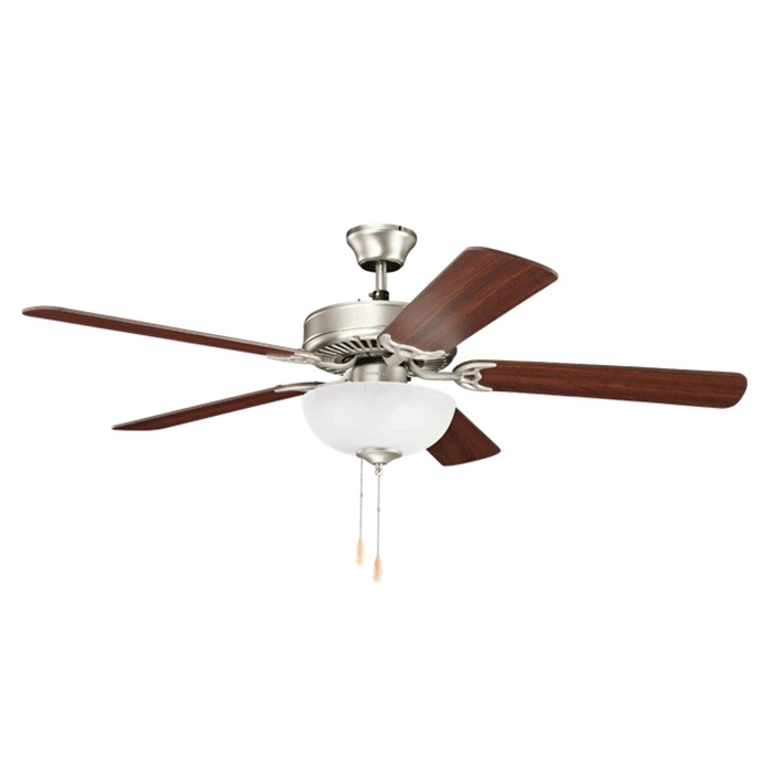 Kichler 403ni7 Ceiling Fan With Light 52 Inch 5 Blade Brushed