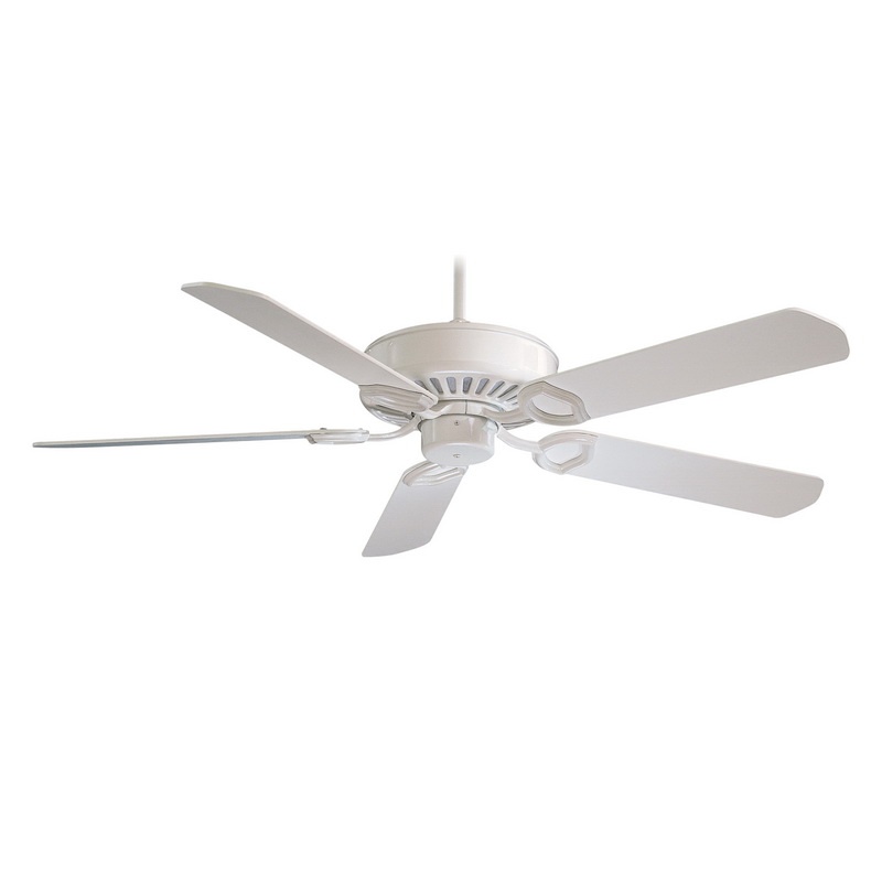 Minka Aire F588 Sp Wh Ceiling Fan 54 Inch 5 Blade White Ultra Max