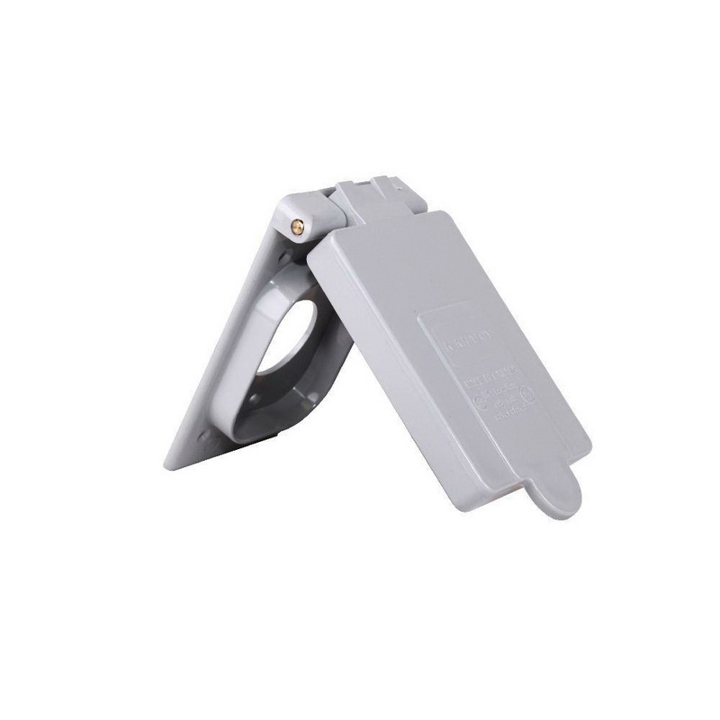 Kraloy PVC Electrical Box Wet Weatherproof 1 Gang 1 Hole 3//4/" Gray #FSE07