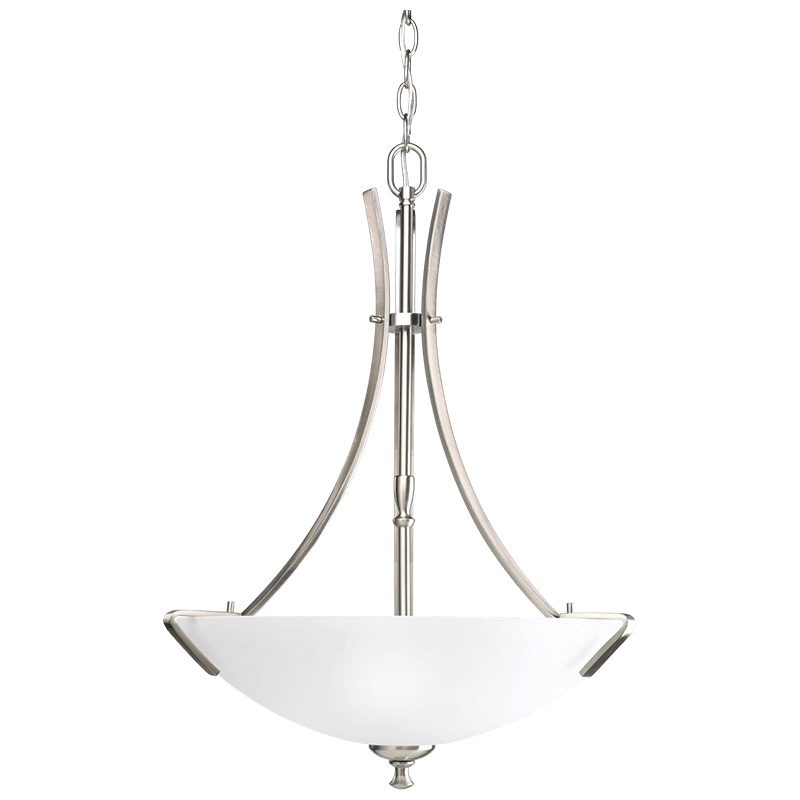 Progress Lighting P3757 09 3 Light Ceiling Mount Inverted Foyer Progress Lighting P3757 09 3 Light Ceiling Mount Inverted Foyer Pendant Fixture 300 Watt