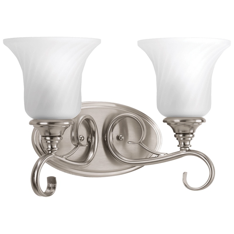 Progress Lighting P2784 09 2 Light Bath And Vanity Fixture 200 Watt Progress Lighting P2784 09 2 Light Bath And Vanity Fixture 200 Watt 120
