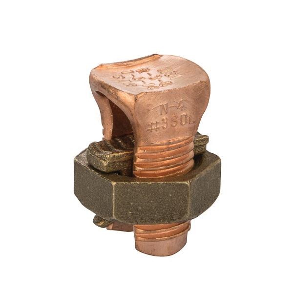 NSI N-4 Split Bolt Connector 2-Conductor 8-AWG Solid - 4-AWG Solid Copper