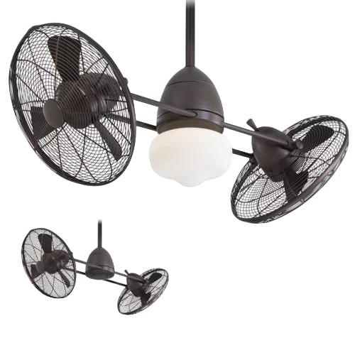 Minka Aire F402 Orb Gyro Ceiling Fan With Light 42 Inch 6 Blade 3 Speed Oil Rubbed Bronze