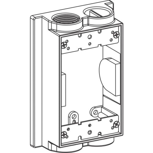 Orbit Industries EXF75-2 1-Gang Weatherproof Flanged Extension Box 3-1/ ...