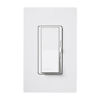 Lutron DVWCL-153PH-WH 120-Volt AC at 60-Hz 1-Pole 3-Way Dimmer White ...