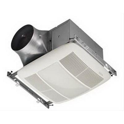 Nutone XN110L Single Speed Ventilation Fan With Light 120-Volt AC 110 CFM  at 0.1-Inch Static Pressure 110 CFM at 0.25-Inch Static Pressure White  Broan® Ultra Green?