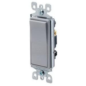 Leviton 5603 2gy 120 277 Volt 15 Amp 3 Way Residential Grade Rocker Ac Quiet Switch Gray Decora