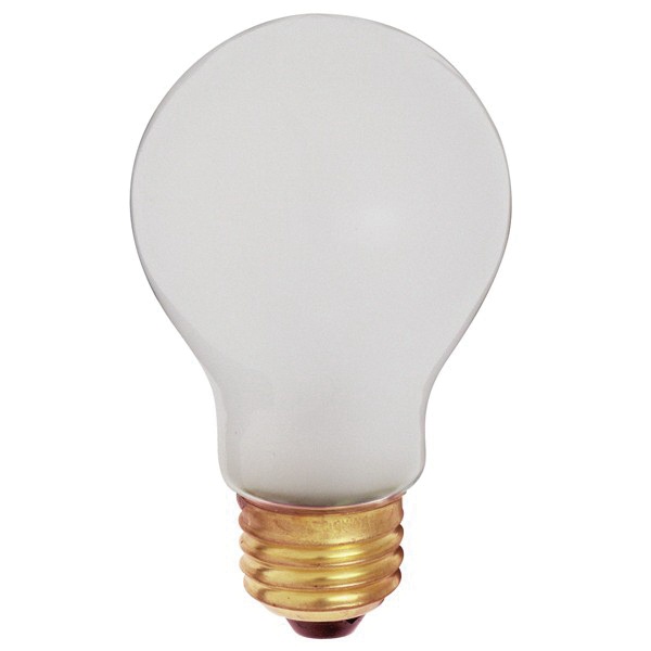 Satco S3932 Dimmable A19 Shatterproof Incandescent Lamp 100