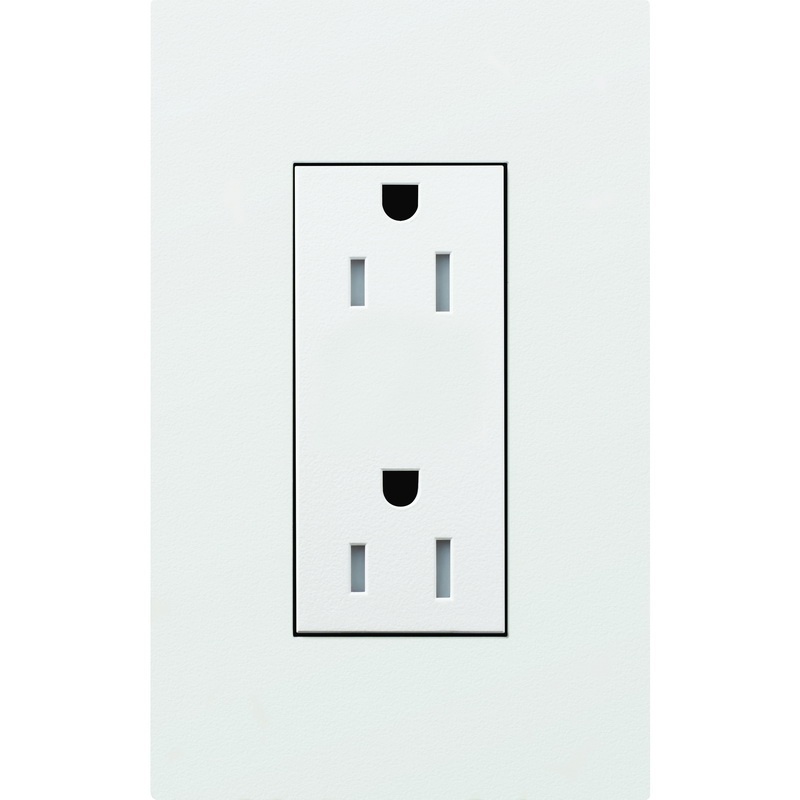Lutron      Tamper-Resistant Duplex Receptacle, 15 Amp, White