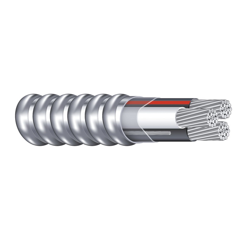 Aluminum Alloy Conductor Aluminum Armored Mc Cable With Grounding 3503 13 Hz Electric Supply 9932