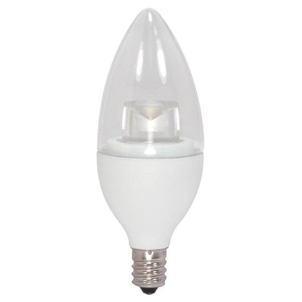 Satco S8952 Dimmable B11 Decorative LED Lamp 4.5-Watt E12 Candelabra ...