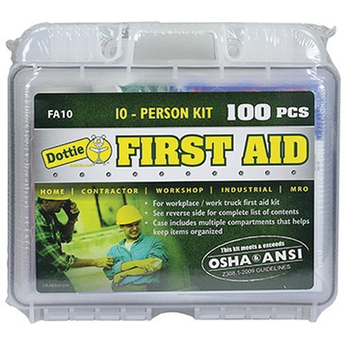 Dottie Fa10 100-piece First Aid Kit 10 People