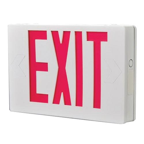 DMF Lighting DLED50R DLED50 Battery Backup Ultra Slim LED Exit Sign ...