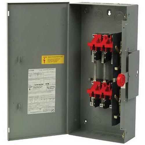 Eaton DT365UGK-N 3-Wire 3-Pole Non-Fusible Heavy-Duty Safety Switch 600 ...