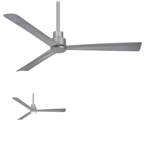 Minka Aire F787 Sl Ceiling Fan 52 Inch 3 Blade 6 Speed Silver