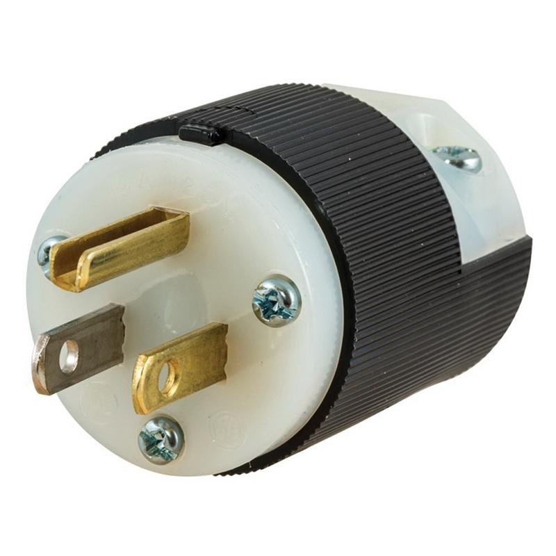 Hubbell 15-Amp-Volt Black/White 3-Wire Grounding Connector