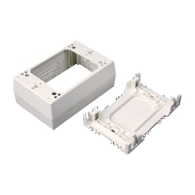 Silver Single Channel Raceway Wiremold NM2048-WH Non-Metallic 1-Gang Device Box White 2700/2800/2900 ...