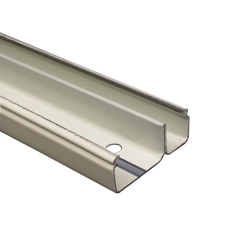 Wiremold V2400BD Ivory Scuffcoat™ Steel 2-Channel Divided Raceway Base ...