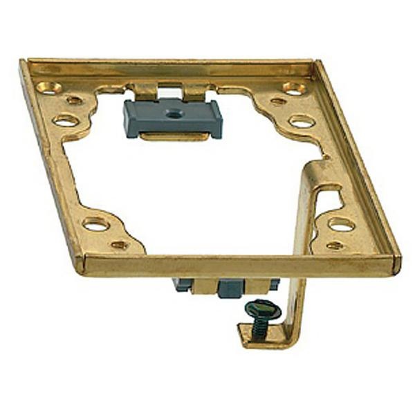 Insert Adapter Frame Hubbell-Wiring S5017G Brass Adapter Frame With Grounding Lug 4.36-Inch ...